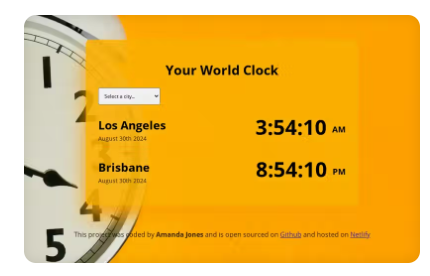 Image of World Clock app